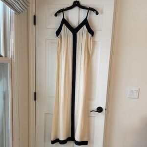 Vero Moda Cream Maxi Dress with Black Trim